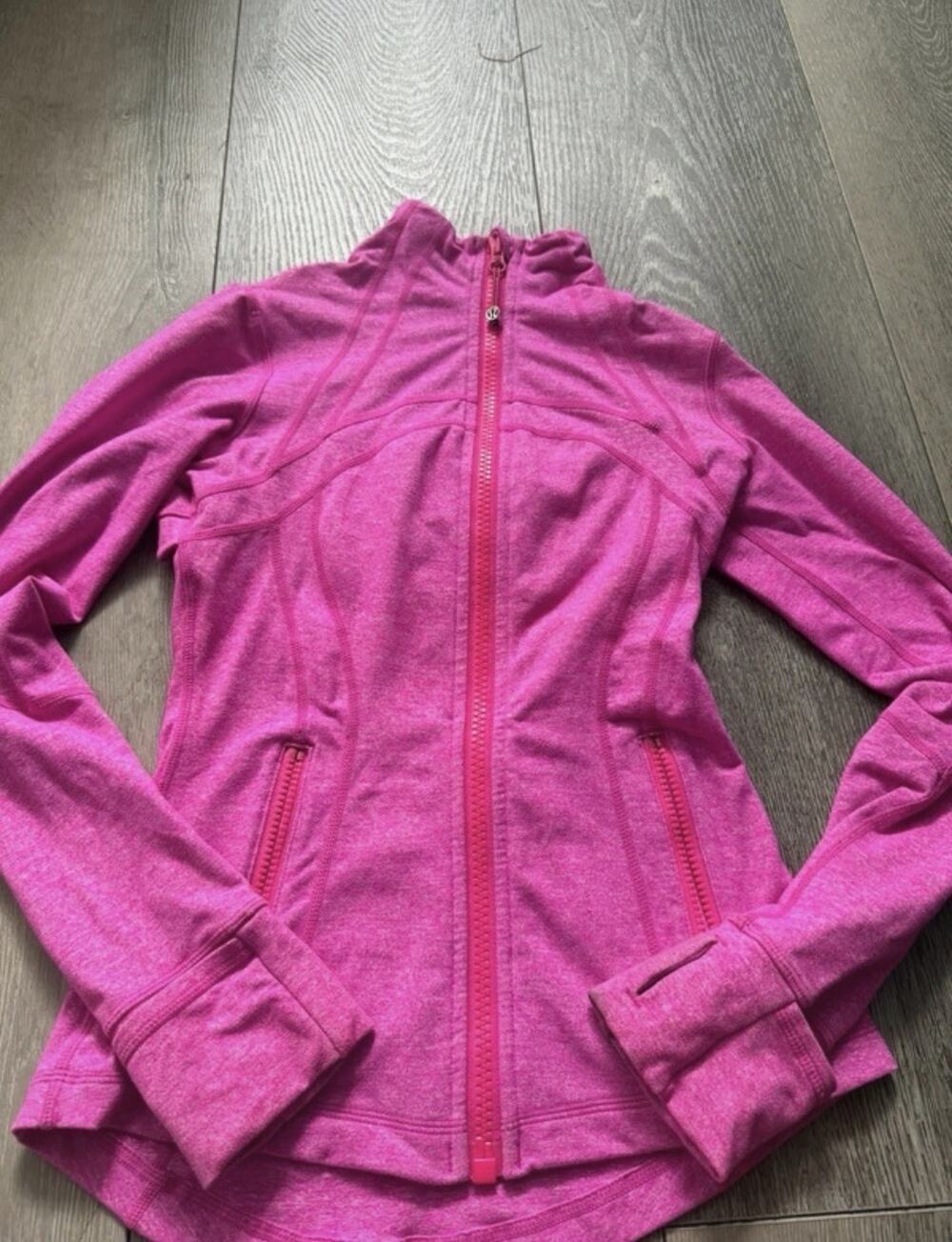 🤩Lululemon Define Jacket Rare Heathered Pink Zip Up - No signs of wear Sz 2